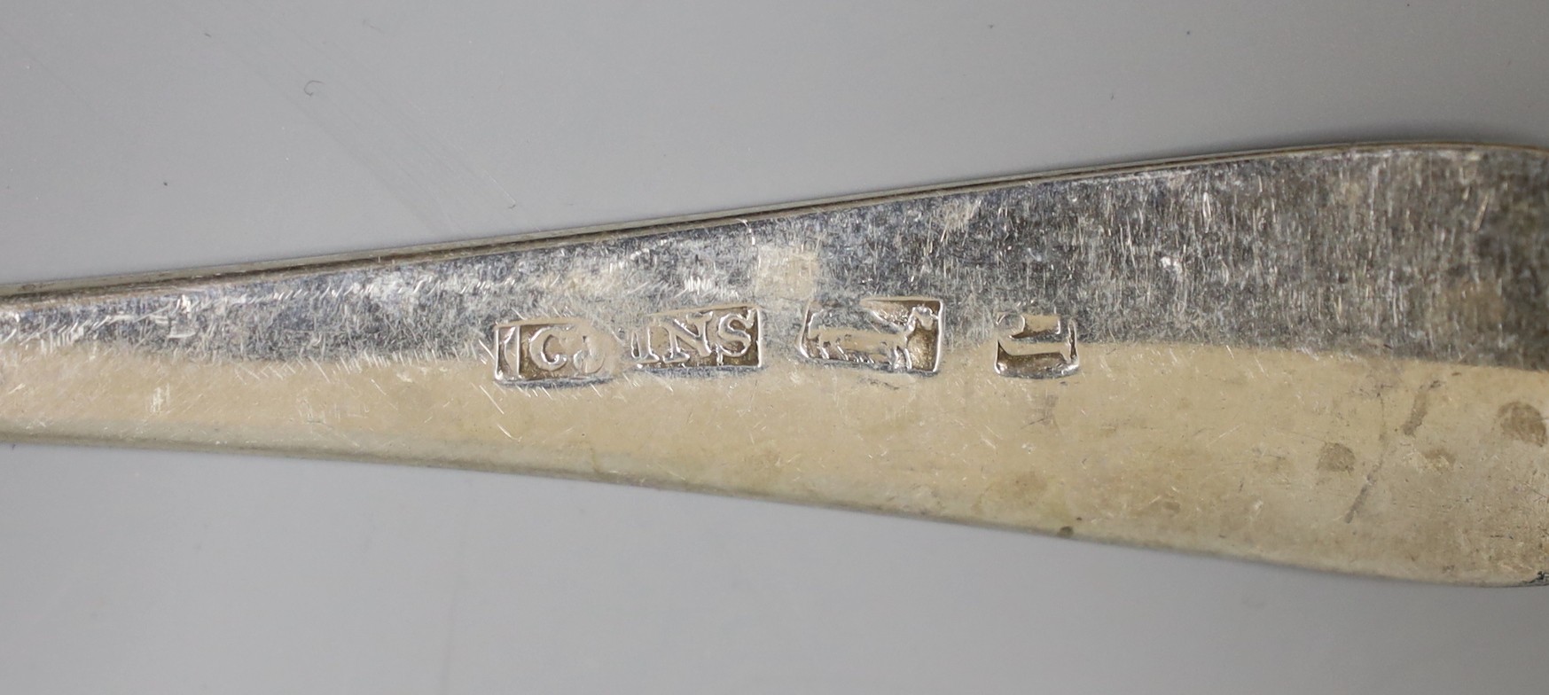 A set of three 19th century Scottish provincial silver Old English pattern tablespoons, by Chas Jamieson, Inverness, 21.5cm, 5.3oz.